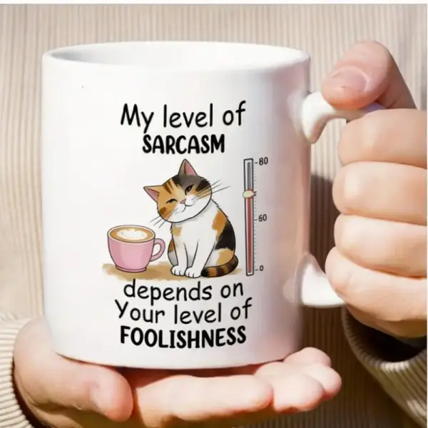 Geschenke für Katzenliebhaber: Keramiktasse mit Katze und Spruch – Bild 6