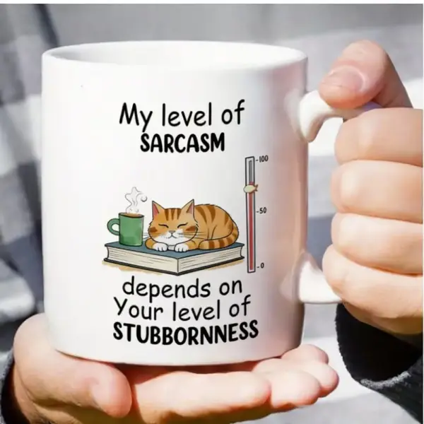 Geschenke für Katzenliebhaber: Keramiktasse mit Katze und Spruch – Bild 5