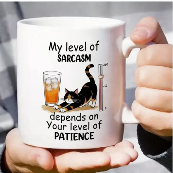 Geschenke für Katzenliebhaber: Keramiktasse mit Katze und Spruch – Bild 4