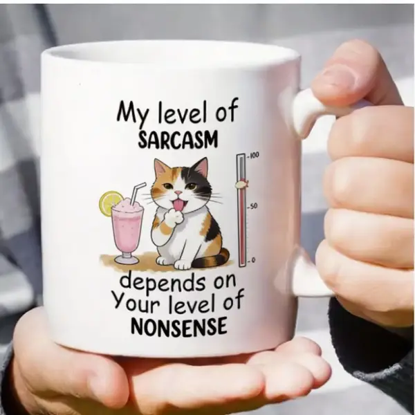 Geschenke für Katzenliebhaber: Keramiktasse mit Katze und Spruch – Bild 9