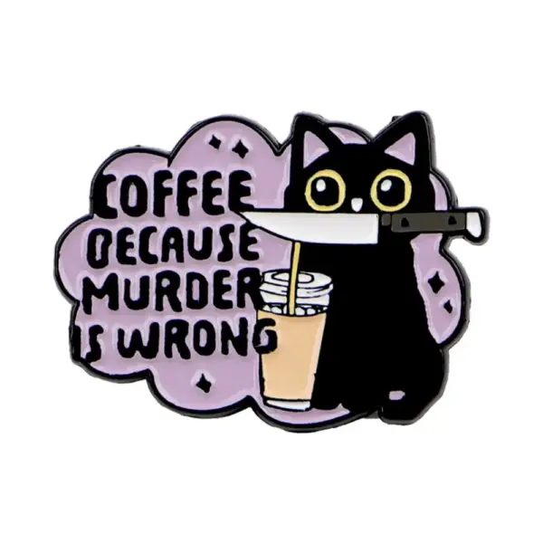 Geschenke für Katzenliebhaber: Emaille-Pins mit Kaffee-Motiven – Bild 10