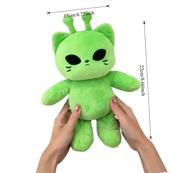 Geschenke für Katzenliebhaber: Plüschtier Katze im Alien-Look – Bild 6