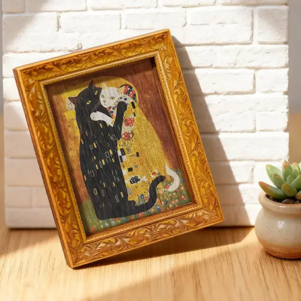 Geschenke für Katzenliebhaber: Kühlschrankmagnet im Bildrahmen – Bild 4