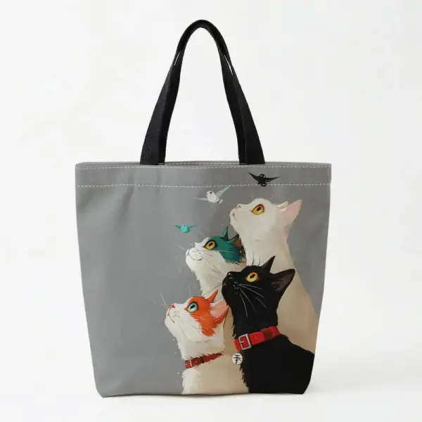 Geschenke für Katzenliebhaber: Tragetasche Katzen und Vögel – Bild 9