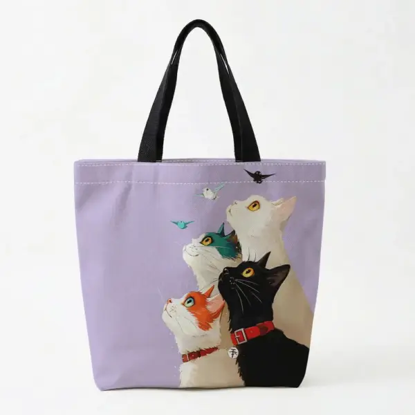 Geschenke für Katzenliebhaber: Tragetasche Katzen und Vögel – Bild 6